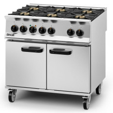 Lincat OD8007 Opus 800 Dual Fuel Gas Free-standing Oven Range 6 Burners 900mm