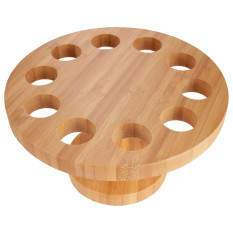Bamboo Serving Cone Stand 10 Holes