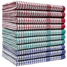 Rice Weave Tea Towels Assorted Colours (Pack of 10)