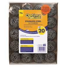 Stainless Steel Scourer 18g (Pack of 20)