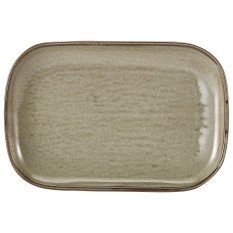 Terra Porcelain Grey Rectangular Plate 29 x 19.5cm x 6