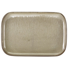 Terra Porcelain Grey Rectangular Plate 34.5 x 23.5cm x 6