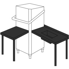 Pass Through Prewash Sink 1200mm Right Corner Bundle