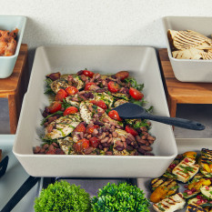 Sand Brown Copenhagen Melamine GN 1/1 Deep Dish 53x32.5x8cm