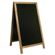 Large Duplo Pavement A-Board Chalkboard Teak