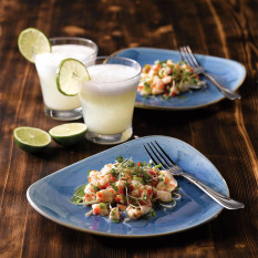 Churchill Stonecast Cornflower Blue Lotus Plate 19.2cm/7.5" (Pack of 12)