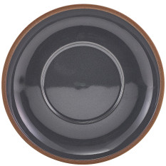GenWare Kava Dark Grey Stoneware Saucer 16cm/6" (Pack of 6)