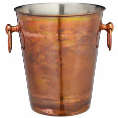 BarCraft Copper Finish Stainless Steel Champagne and Wine Bucket