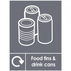 Recycling Notice - Food Tins & Drink Cans