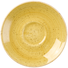 Churchill Stonecast Mustard Seed Yellow Espresso Saucer 11.8cm/4.5" (Pack of 12)