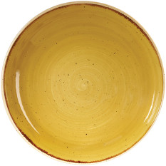 Churchill Stonecast Mustard Yellow Coupe Bowl 24.8cm/9.75" (Pack of 12)