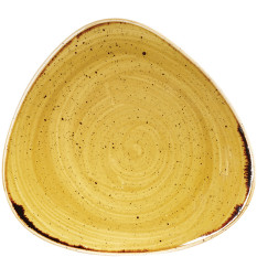 Churchill Stonecast Mustard Yellow Lotus Plate 22.9cm/9" (Pack of 12)