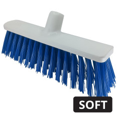 Food Safe Hygiene Broom Head Soft 30cm Blue