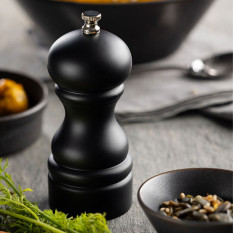 Black Wood Salt/Pepper Grinder 13cm/5" (Pack of 6)