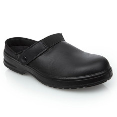 Slipbuster Lite Unisex Safety Chef Clogs Black