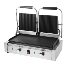 Buffalo Bistro Double Contact Grill Ribbed Top/Flat Bottom 55cm 2.9kW
