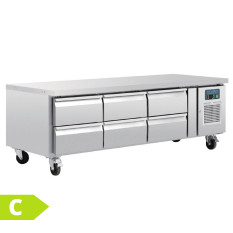 Polar U-Series Low Height Chef Base Fridge 6 Drawer 6x 1/1GN