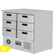 Polar G-Series Refrigerated Counter Fridge with 6 Drawers 240Ltr FA440