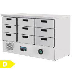 Polar G-Series Refrigerated Counter Fridge 9 Drawers 368 Litre