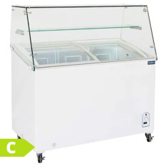 Polar G-Series Display Chest Freezer with Glass Surround 200 Litre