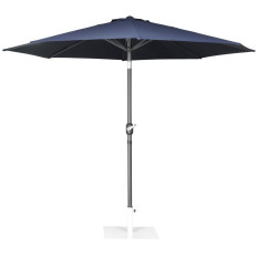 Bolero Seville Round Parasol Navy Blue 3m
