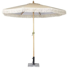 Bolero Sicily Round Striped Parasol 2m