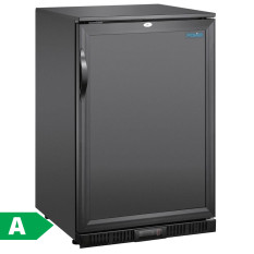 Polar G-Series Back Bar Cooler Single Solid Door Black 128 Litre