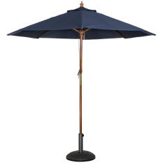 Bolero Round Outdoor Parasol Navy Blue 2.5m