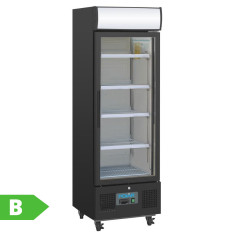 Polar G-Series Upright Display Fridge Black 218 Litre