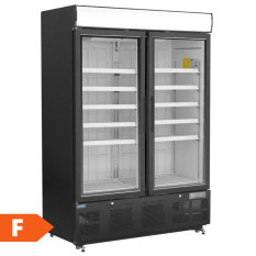 Polar G-Series Upright Display Freezer Black 920 Litre