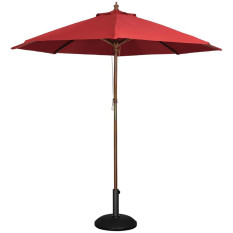 Bolero Round Parasol Red 3m 