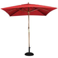 Bolero Square Pulley Parasol Red 2.5m