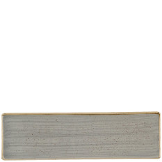 Churchill Stonecast Peppercorn Grey Oblong Plate 29.5 x 8.8cm/11.5625 x 3.4375" (Pack of 6)