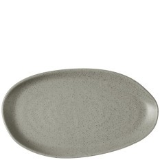 Churchill Stonecast Peppercorn Grey Organic Platter 26 x 15cm/10.25 x 5.8" (Pack of 6)