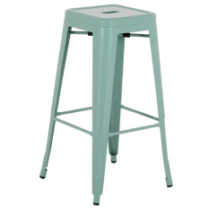 Bolero Bistro Metal High Stools Olive Green (Pack of 4)