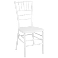 Bolero Chiavari Polypropylene Chairs White (Pack of 4)