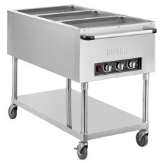 Buffalo Mobile Bain Marie Trolley 3x 1/1GN