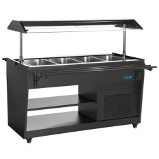 Polar G-Series Refrigerated Buffet Bar in Black