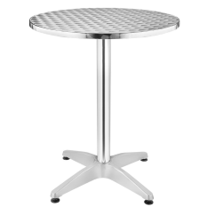 Bolero Round Bistro Table Stainless Steel 800mm
