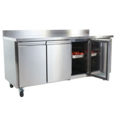 Polar U-Series Triple Door Counter Fridge with Upstand 417 Litre