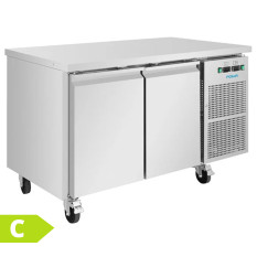 Polar U-Series Double Door Counter Fridge Freezer 124 Litre