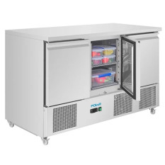 Polar U-Series Ventilated 3 Door Saladette Counter