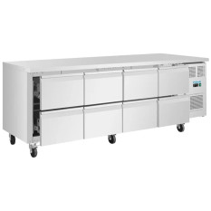 Polar U-Series Eight Drawer Gastronorm Counter Fridge 211 Litre