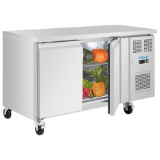 Polar U-Series Double Door Slimline Counter Fridge 155 Litre