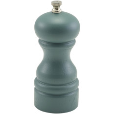 Genware Wooden Salt/Pepper Grinder 13cm Green