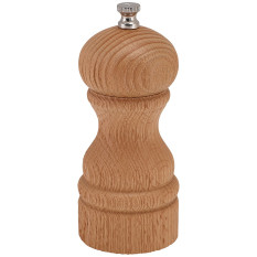 GenWare Light Wood Deep Grain Salt/Pepper Grinder 13cm (Pack of 6)