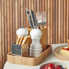 GenWare White Deep Grain Salt/ Pepper Grinder 13cm (Pack of 6)