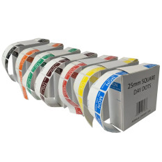 Day Food Rotation Labels Complete Set 7 Days 25mm Square