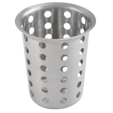 Stainless Steel Perforated Flatware Cylinder