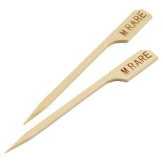 Bamboo Steak Markers Medium Rare